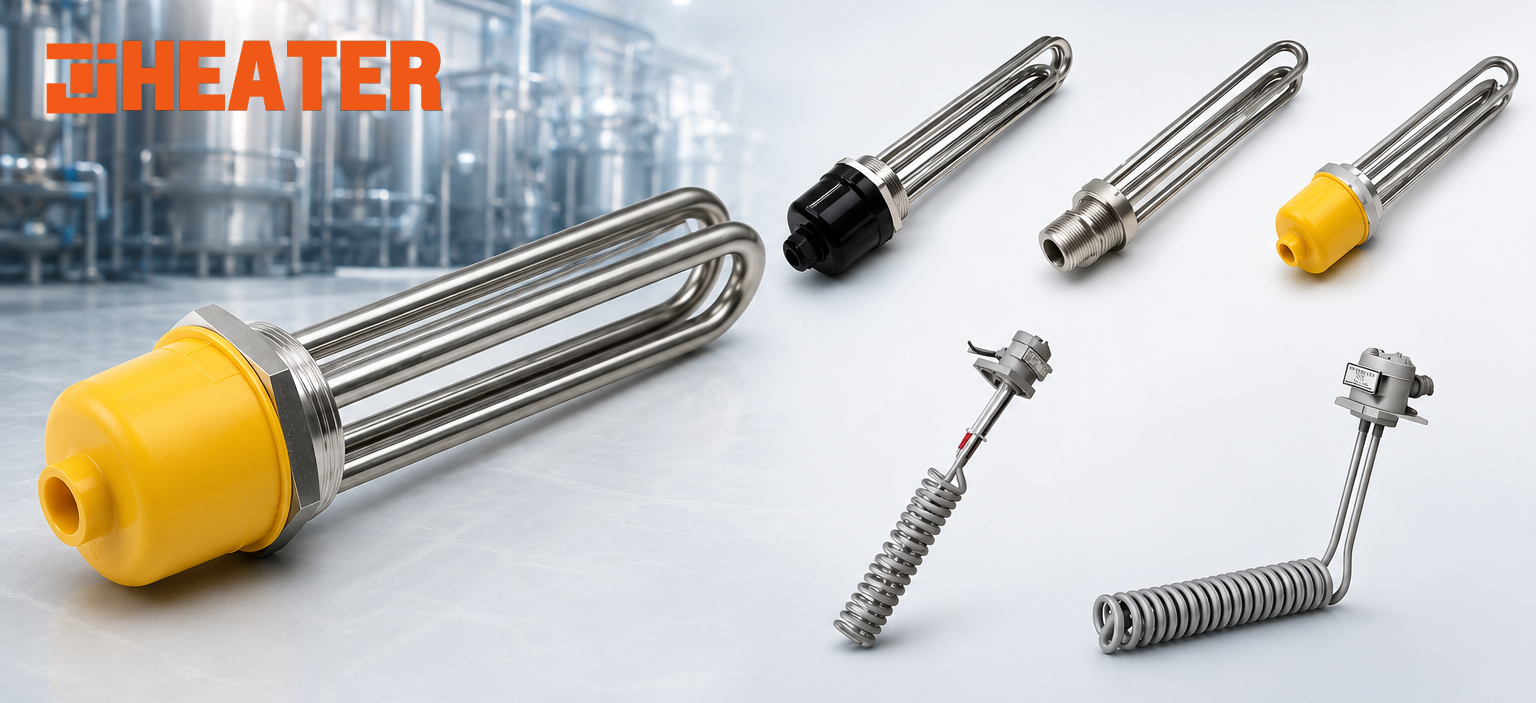 ฮีตเตอร์ต้มน้ำ Immersion Heater แบบเกลียวและแบบหน้าแปลน